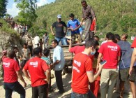 Maruti cement distributes relief for Earthquke
