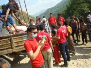 Maruti cement distributes relief for Earthquke