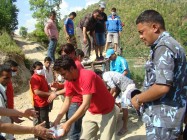Maruti cement distributes relief for Earthquke