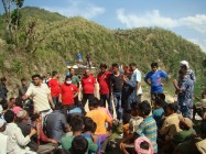 Maruti cement distributes relief for Earthquke