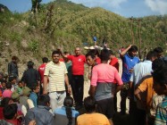 Maruti cement distributes relief for Earthquke