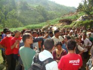 Maruti cement distributes relief for Earthquke