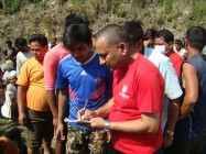 Maruti cement distributes relief for Earthquke