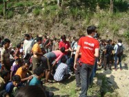 Maruti cement distributes relief for Earthquke
