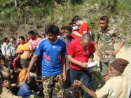 Maruti cement distributes relief for Earthquke