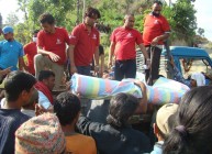 Maruti cement distributes relief for Earthquke
