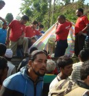 Maruti cement distributes relief for Earthquke