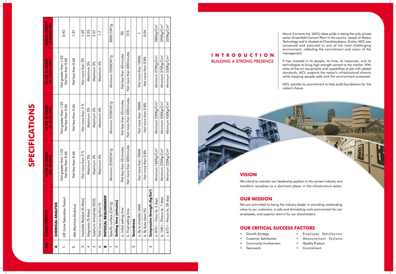 Maruti Cement Brochure